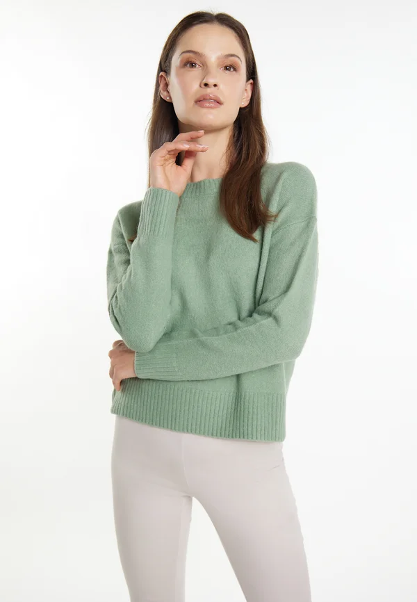 Strickpullover - jadegrün
