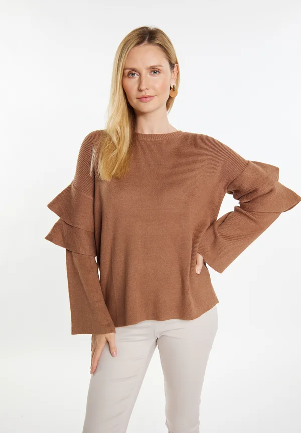Strickpullover - kamel
