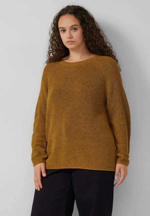 Strickpullover - karamell