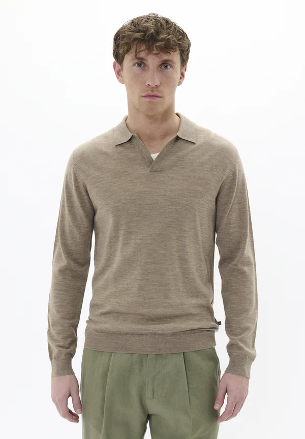 Strickpullover - khaki melange