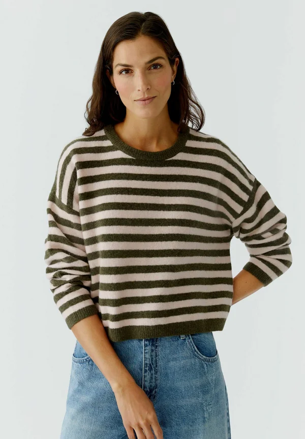 Strickpullover - khaki rose