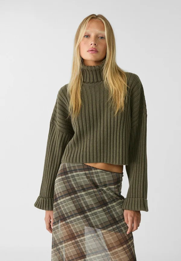 Strickpullover - khaki