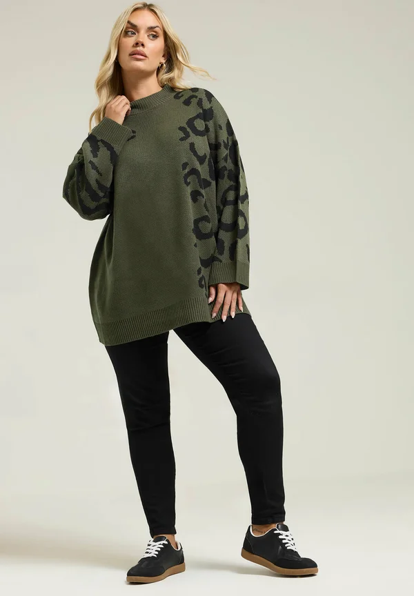 Strickpullover - khaki