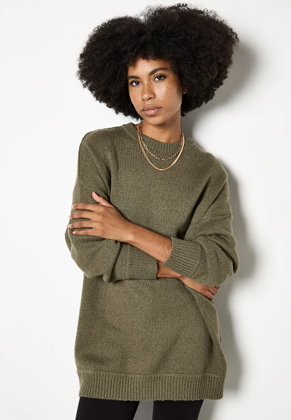 Strickpullover - khaki