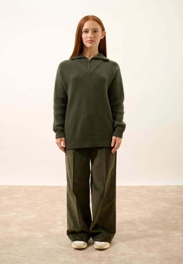 Strickpullover - khaki