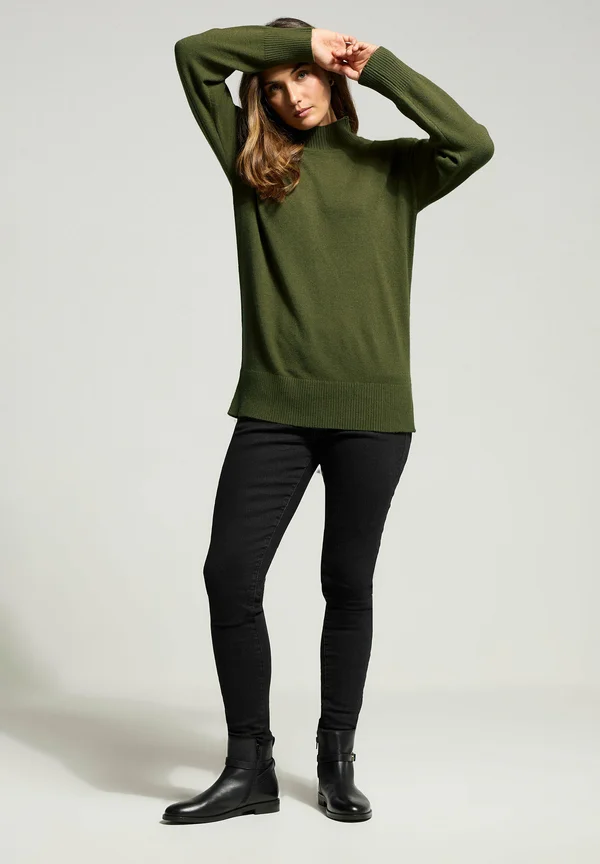 Strickpullover - khaki