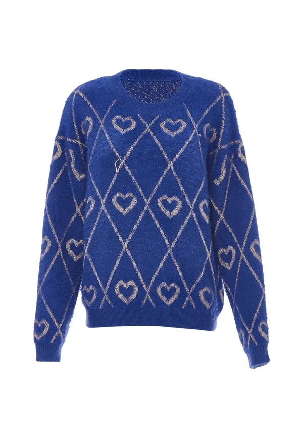 Strickpullover - königsblau