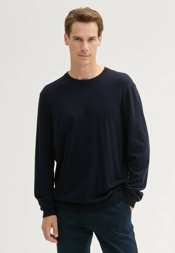Strickpullover - knitted navy melange
