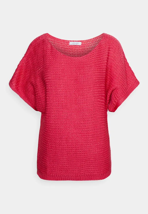 Strickpullover - koralle