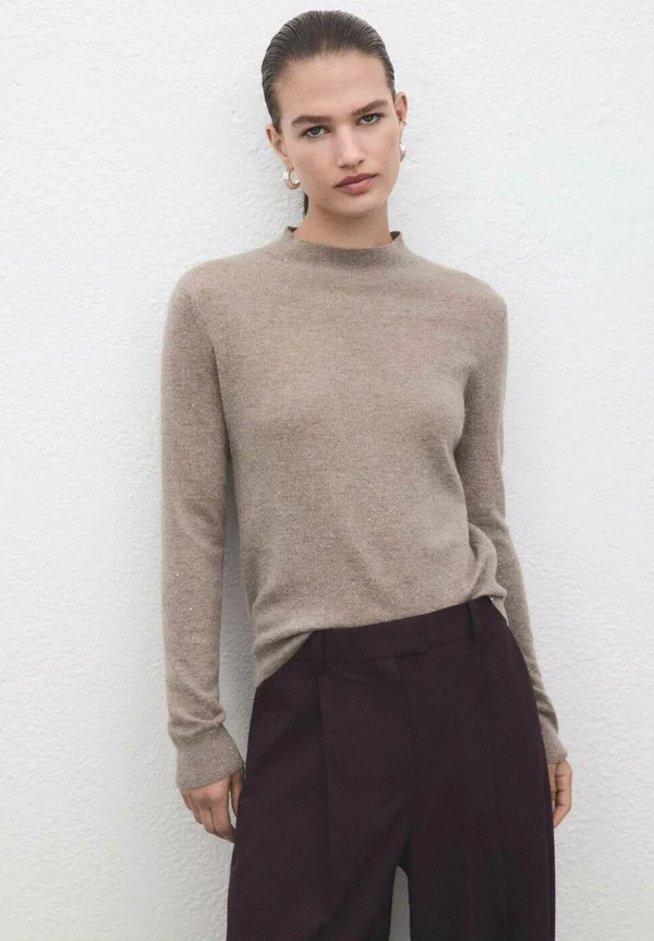 Strickpullover - licht pastelgrijs