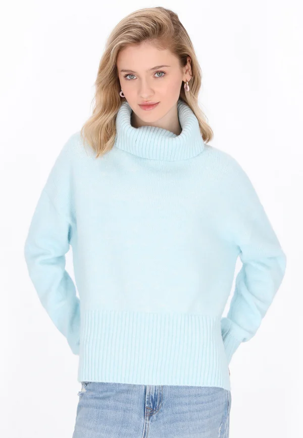 Strickpullover - light blue melange