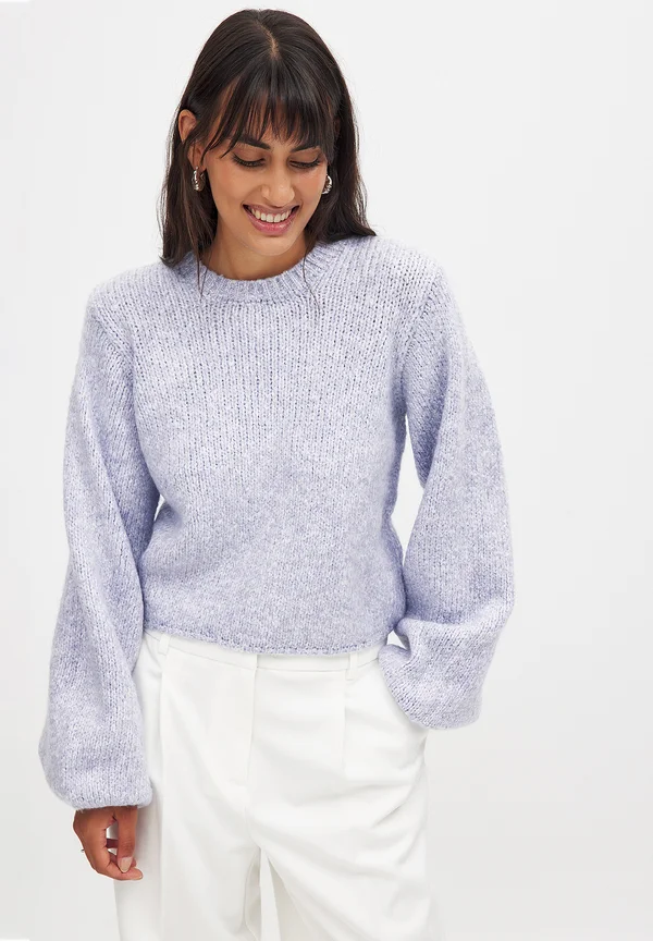 Strickpullover - light blue