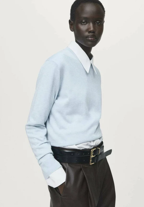 Strickpullover - light blue