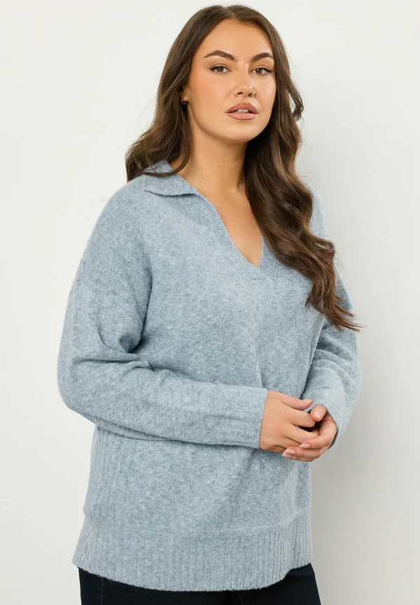 Strickpullover - light blue