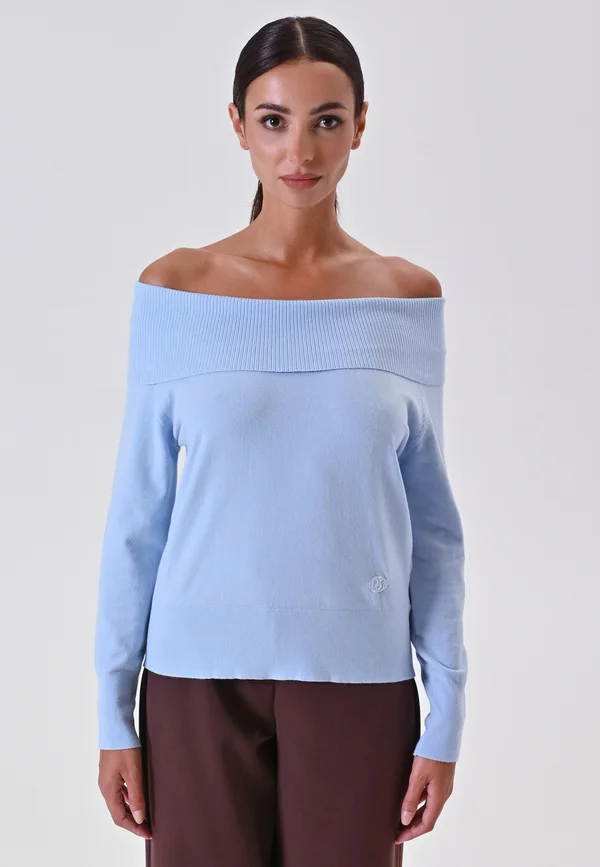 Strickpullover - light blue