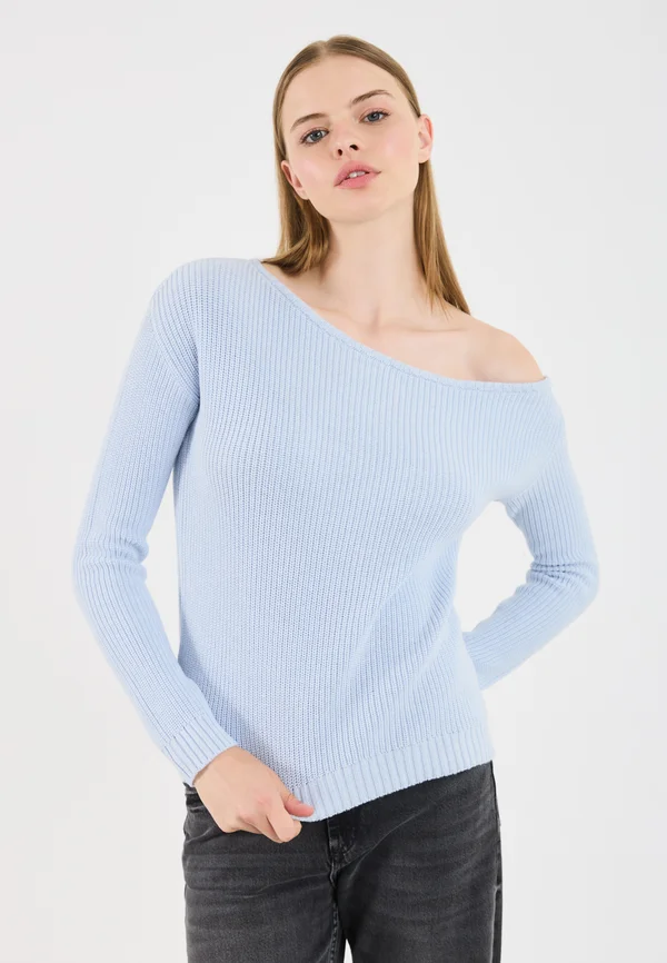 Strickpullover - light blue