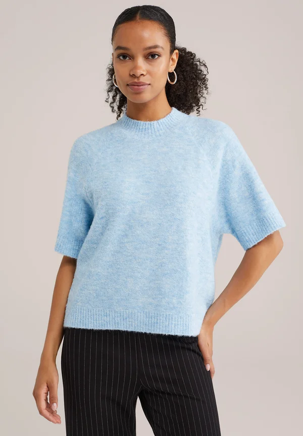 Strickpullover - light blue
