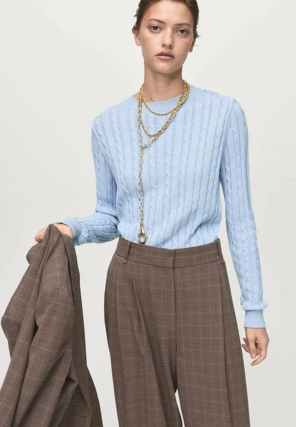 Strickpullover - light blue