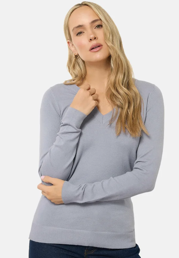 Strickpullover - light blue