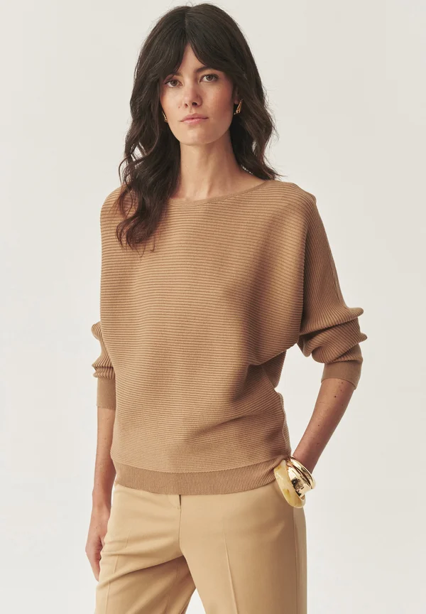 Strickpullover - light camel
