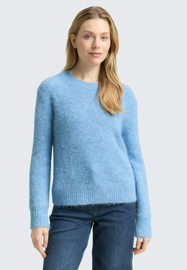 Strickpullover - light fjord blue melange