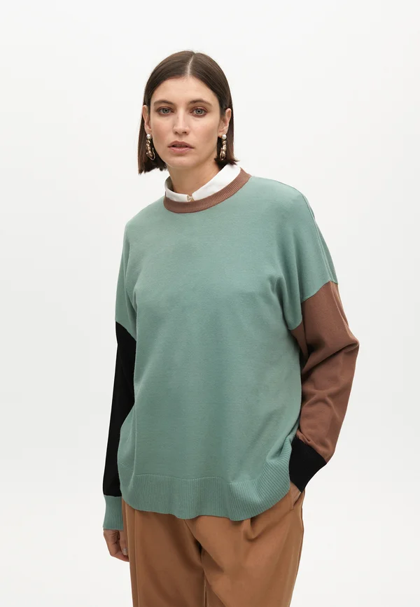 Strickpullover - light green