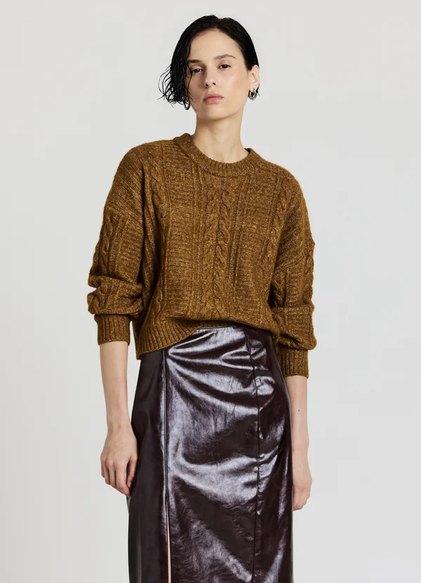 Strickpullover - light green