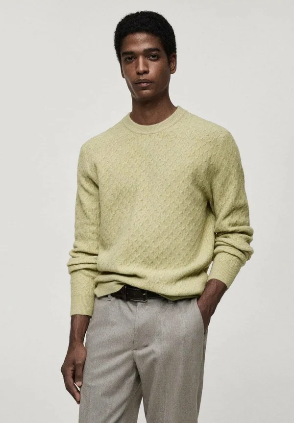 Strickpullover - light green