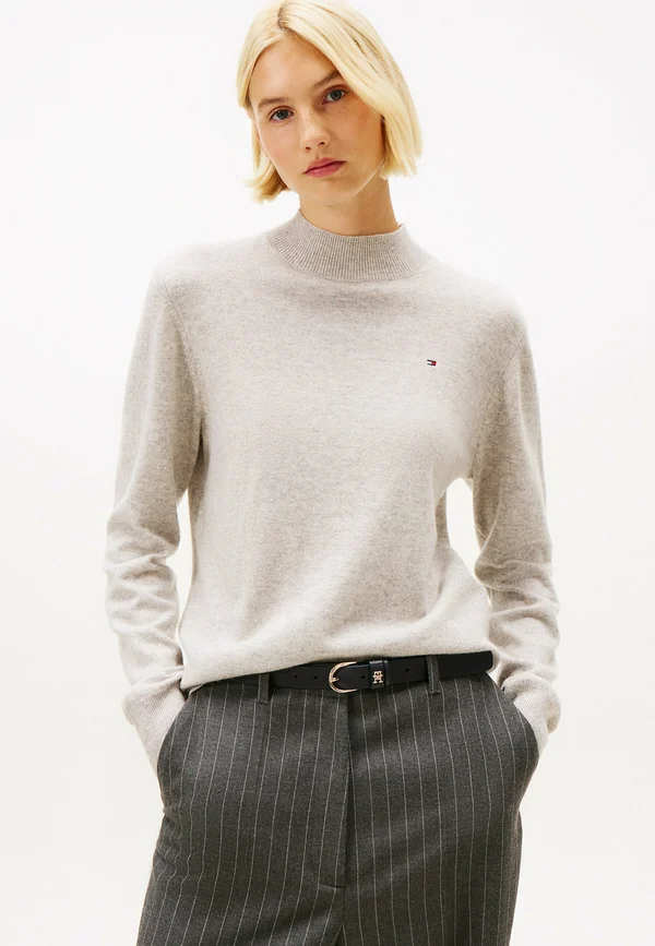 Strickpullover - light grey heather