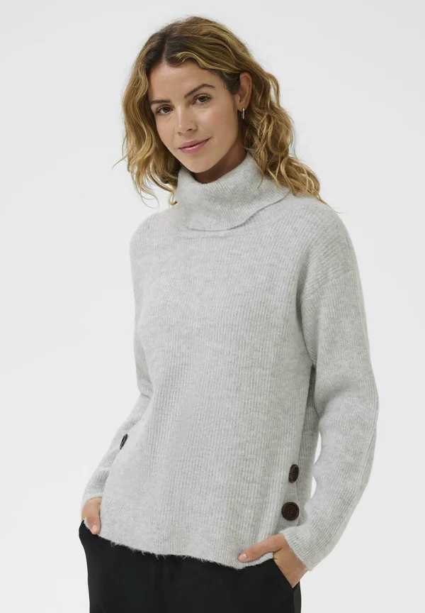 Strickpullover - light grey melange