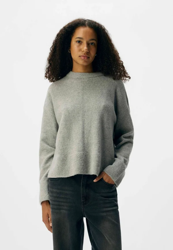 Strickpullover - light grey melange