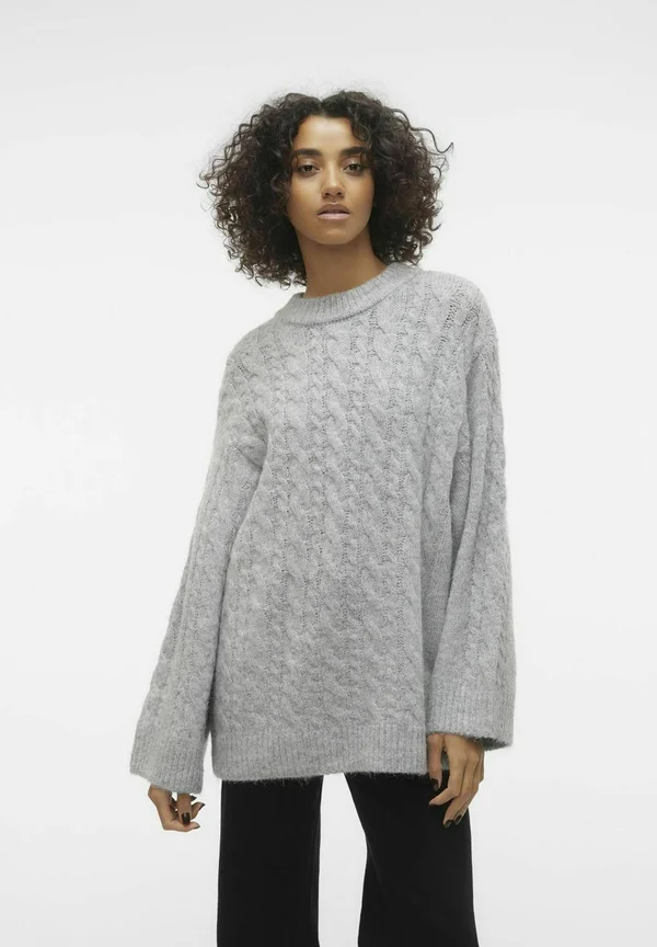 Strickpullover - light grey melange