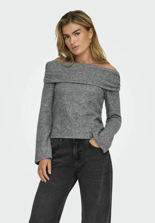 Strickpullover - light grey melange