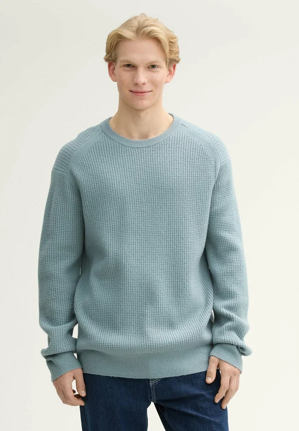 Strickpullover - light grey mint