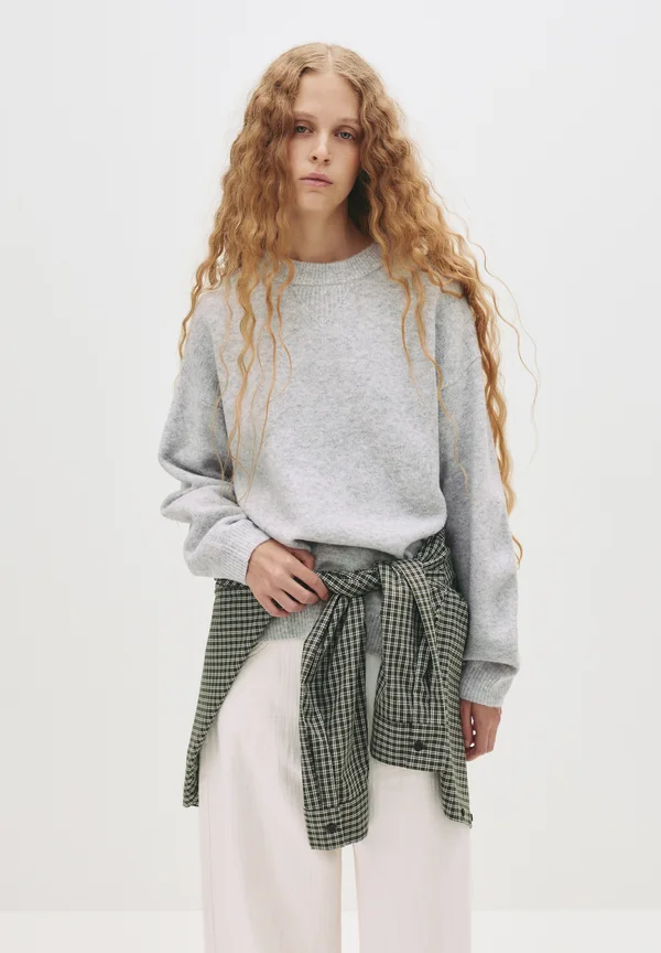 Strickpullover - light grey