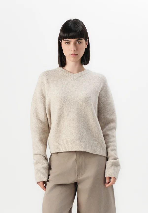 Strickpullover - light grey