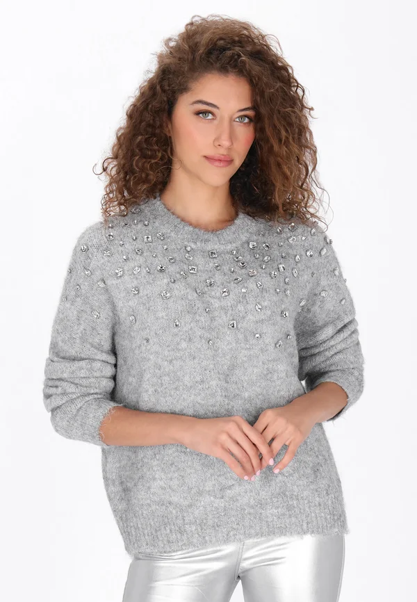 Strickpullover - light grey