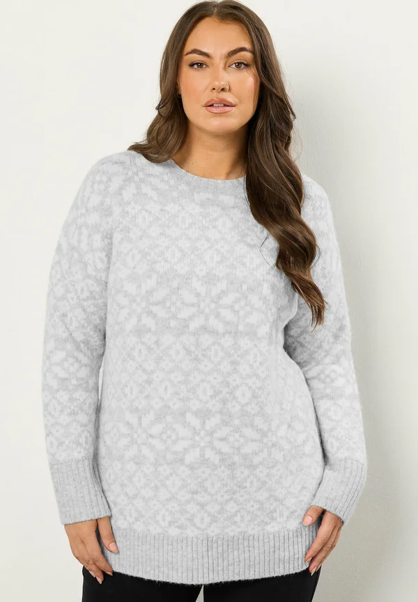 Strickpullover - light grey