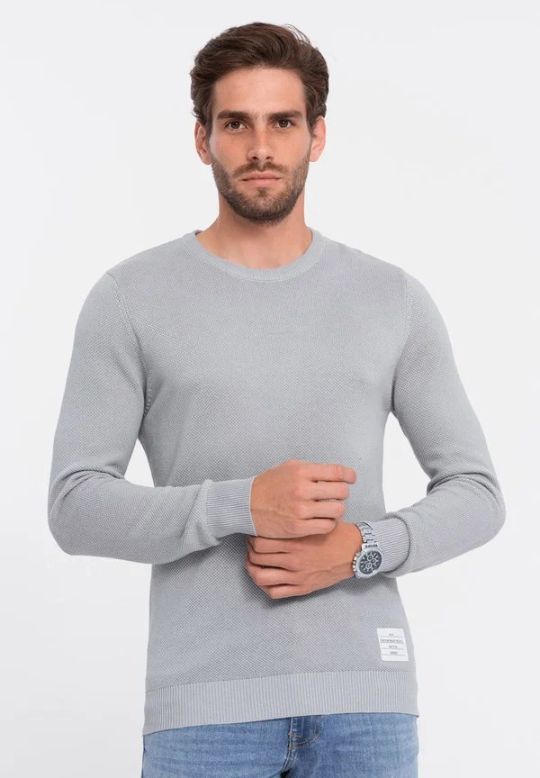 Strickpullover - light grey