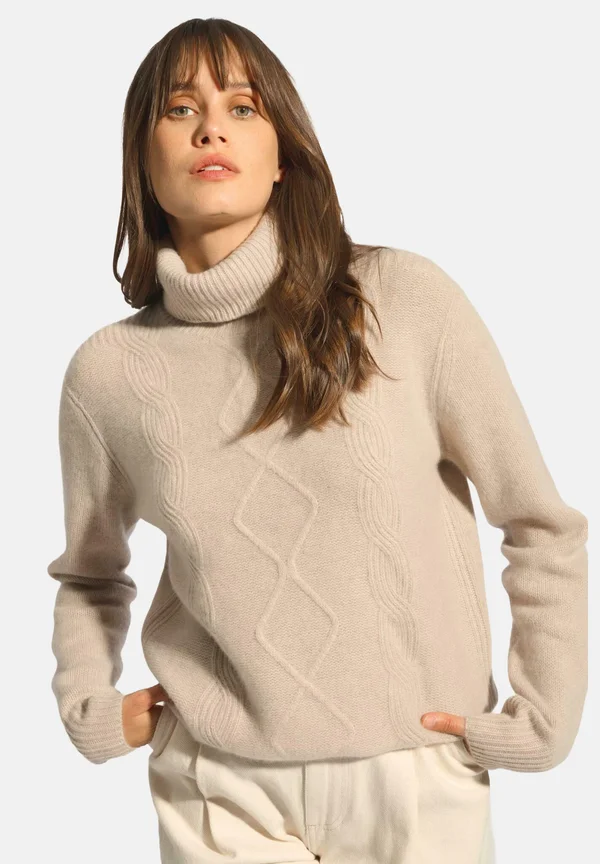 Strickpullover - light heather camel