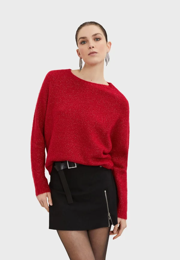Strickpullover - light red