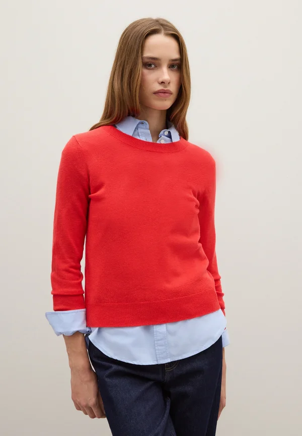 Strickpullover - light red