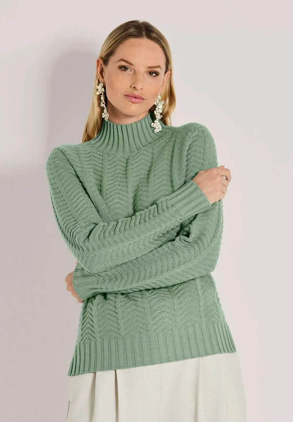 Strickpullover - light sage green