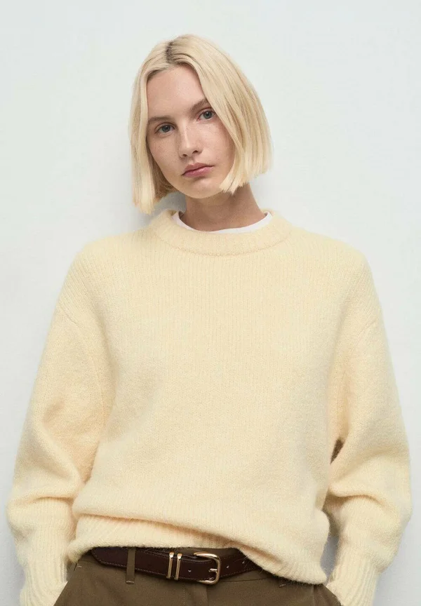 Strickpullover - light yellow