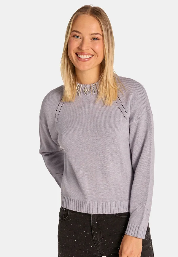 Strickpullover - lila