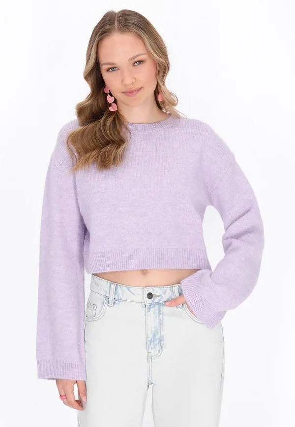 Strickpullover - lilac melange