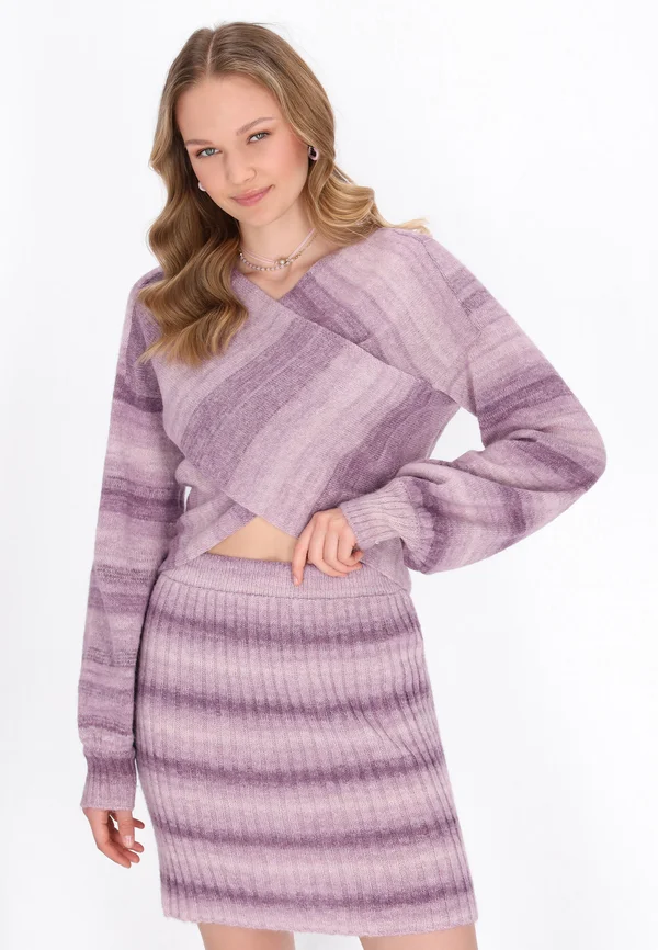 Strickpullover - lilac multicolor