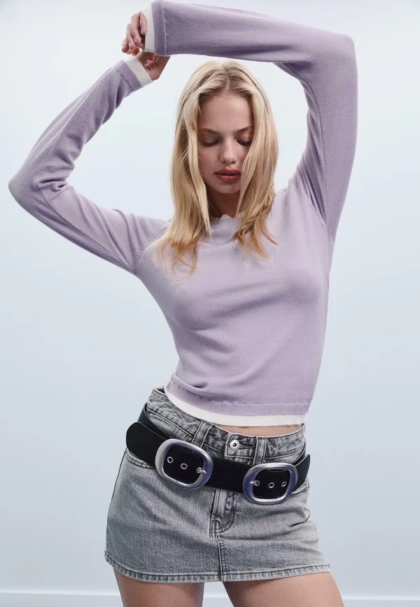 Strickpullover - lilac