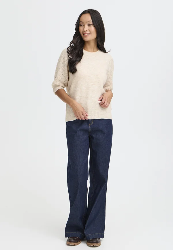 Strickpullover - limestone melange