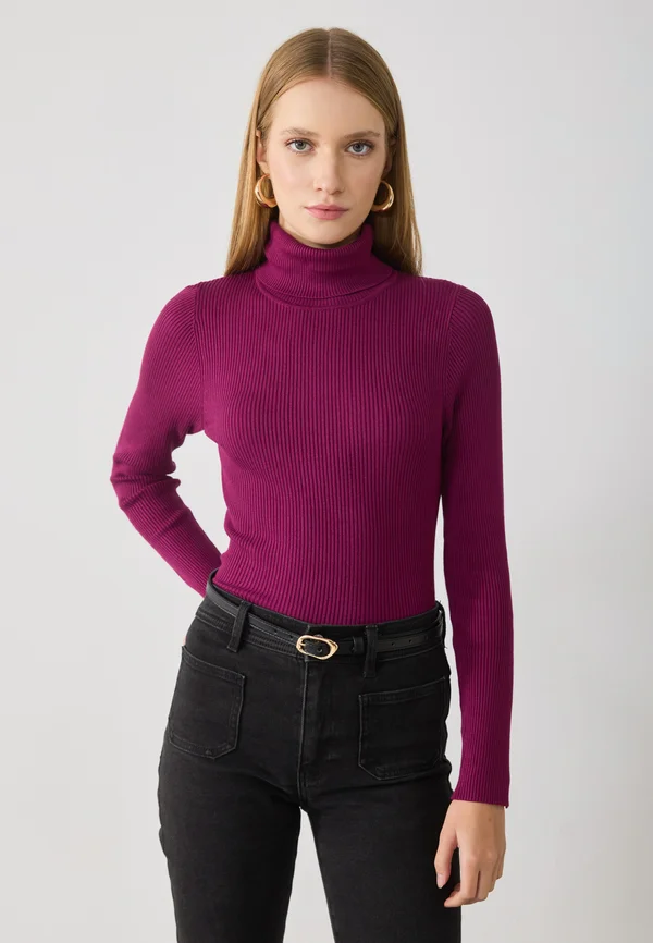 Strickpullover - magenta purple